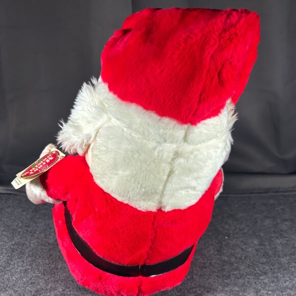Vintage Santa Claus Plush Stuffed Animal Toy Christmas Big Taiwan - Picture 2 of 14